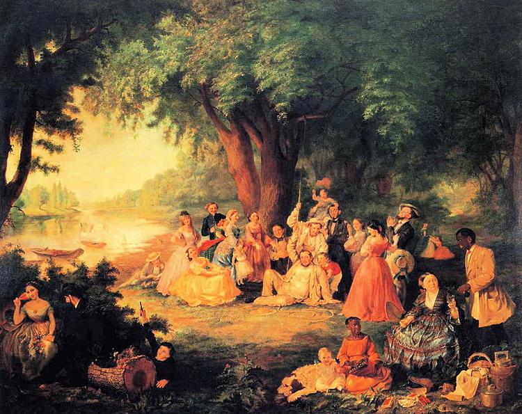 Lilly martin spencer The Artist and Her Family on a Fourth of July Picnic